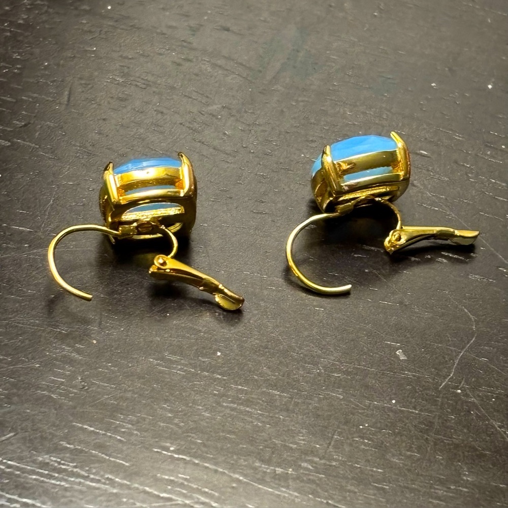 Kate Spade ♠️ New York light blue earrings - Picture 7 of 9
